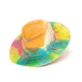 Custom Handmade Tie dye Fedora by Hatmaker Alberto Hernandez of Meshika Hats