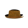 Black and Brown Fedora in luxury rabbit felt by Hatmaker Alberto Hernandez of Meshika Hats