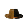 Custom Black and Brown Fedora by Hatmaker Alberto Hernandez of Meshika Hats Made in Los Angeles California