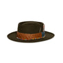 Brown Fedora in luxury beaver felt by Hatmaker Alberto Hernandez of Meshika Hats