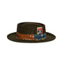 Custom Brown Fedora by Hatmaker Alberto Hernandez of Meshika Hats Made in Los Angeles California