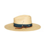 Fedora in luxury natural Straw by Hatmaker Alberto Hernandez of Meshika Hats