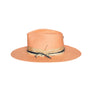 Fedora in luxury pink straw by Hatmaker Alberto Hernandez of Meshika Hats