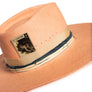 Luxury Handmade Pink Fedora made with straw by Hatmaker Alberto Hernandez of Meshika Hats