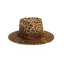 Custom Handmade Leopard Print Fedora by Hatmaker Alberto Hernandez of Meshika Hats