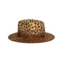 Custom Handmade Leopard Print Fedora by Hatmaker Alberto Hernandez of Meshika Hats