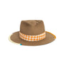 Luxury Handmade Camel Fedora made with rabbit felt by Hatmaker Alberto Hernandez of Meshika Hats