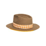 Custom Camel Fedora by Hatmaker Alberto Hernandez of Meshika Hats Made in Los Angeles California