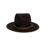 Custom Handmade Black Fedora by Hatmaker Alberto Hernandez of Meshika Hats