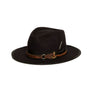 Black Fedora in luxury rabbit felt by Hatmaker Alberto Hernandez of Meshika Hats