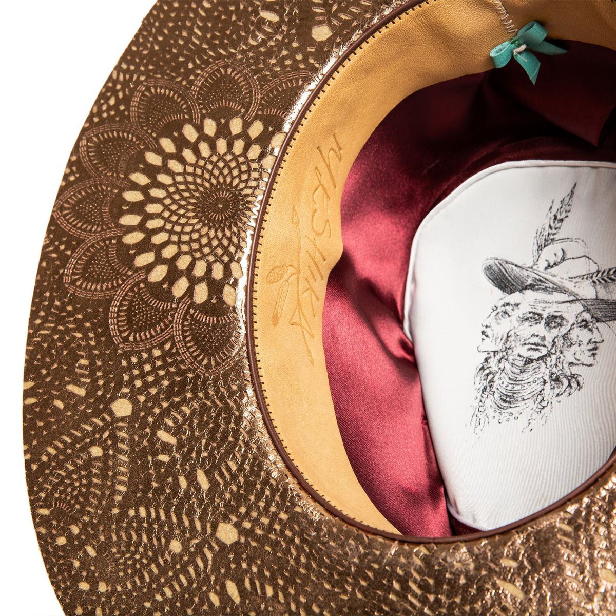 NEW Leopard Print Bull Skull Babe Fedora Hat Ivory Snow Leopard Fedora Hat | Policy Handbags | Clear Bag Policy  main image 3