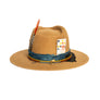 Luxury Custom Beaver Felt Camel Fedora by Hatmaker Alberto Hernandez of Meshika Hats Located in Los Angeles California