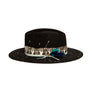 Custom Black Fedora by Hatmaker Alberto Hernandez of Meshika Hats Made in Los Angeles California