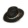 Custom Handmade Black Fedora by Hatmaker Alberto Hernandez of Meshika Hats