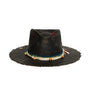 Black Fedora in luxury Straw by Hatmaker Alberto Hernandez of Meshika Hats