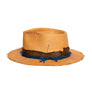 Custom Natural Straw Fedora by Hatmaker Alberto Hernandez of Meshika Hats Made in Los Angeles California