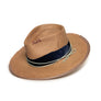 Custom Handmade Dusty Rose Straw Fedora by Hatmaker Alberto Hernandez of Meshika Hats
