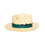 Natural Fedora in luxury Straw by Celebrity Hatmaker Alberto Hernandez of Meshika Hats