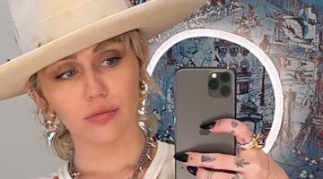 Miley Cyrus Rocking Her Custom Meshika Hat on Instagram