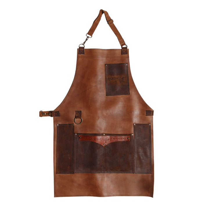 BROWN LEATHER APRON