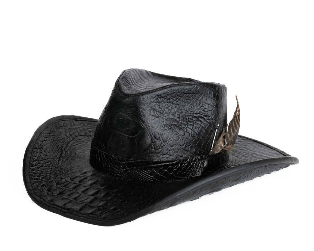 Teddy Swims Alligator Leather Grammys Hat – Meshika Hats