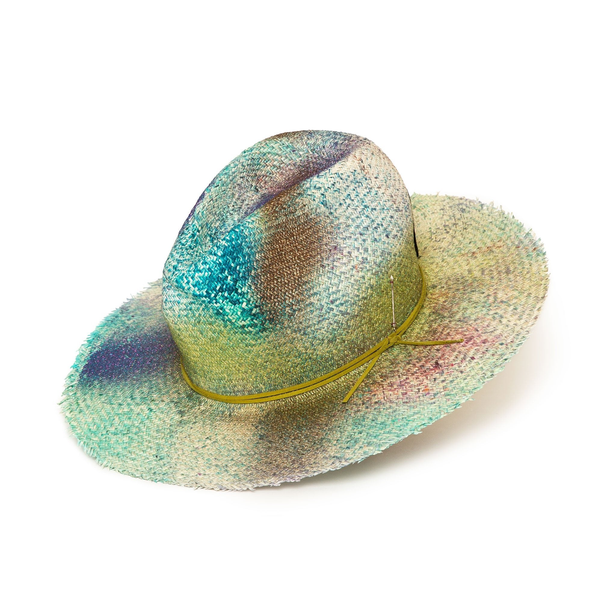 LIMITED EDITION | Luxury Handmade Straw Hat | Tie Die Hat by  display picture 2