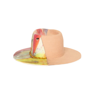 Limited Edition Custom Handmade Fedora by Celebrity Hatmaker Alberto Hernandez of Meshika Hats