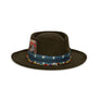 Luxury Handmade Brown Fedora made with beaver felt by Hatmaker Alberto Hernandez of Meshika Hats
