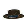 Brown Fedora in luxury beaver felt by Hatmaker Alberto Hernandez of Meshika Hats