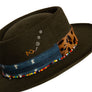 Luxury Handmade brown Fedora made with Beaver felt by Hatmaker Alberto Hernandez of Meshika Hats