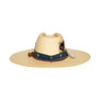 Custom Natural Straw Fedora by Hatmaker Alberto Hernandez of Meshika Hats Made in Los Angeles California