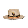 Luxury Custom Bone Fedora by Hatmaker Alberto Hernandez of Meshika Hats Located in Los Angeles California