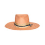 Custom Handmade Pink Straw Fedora by Hatmaker Alberto Hernandez of Meshika Hats