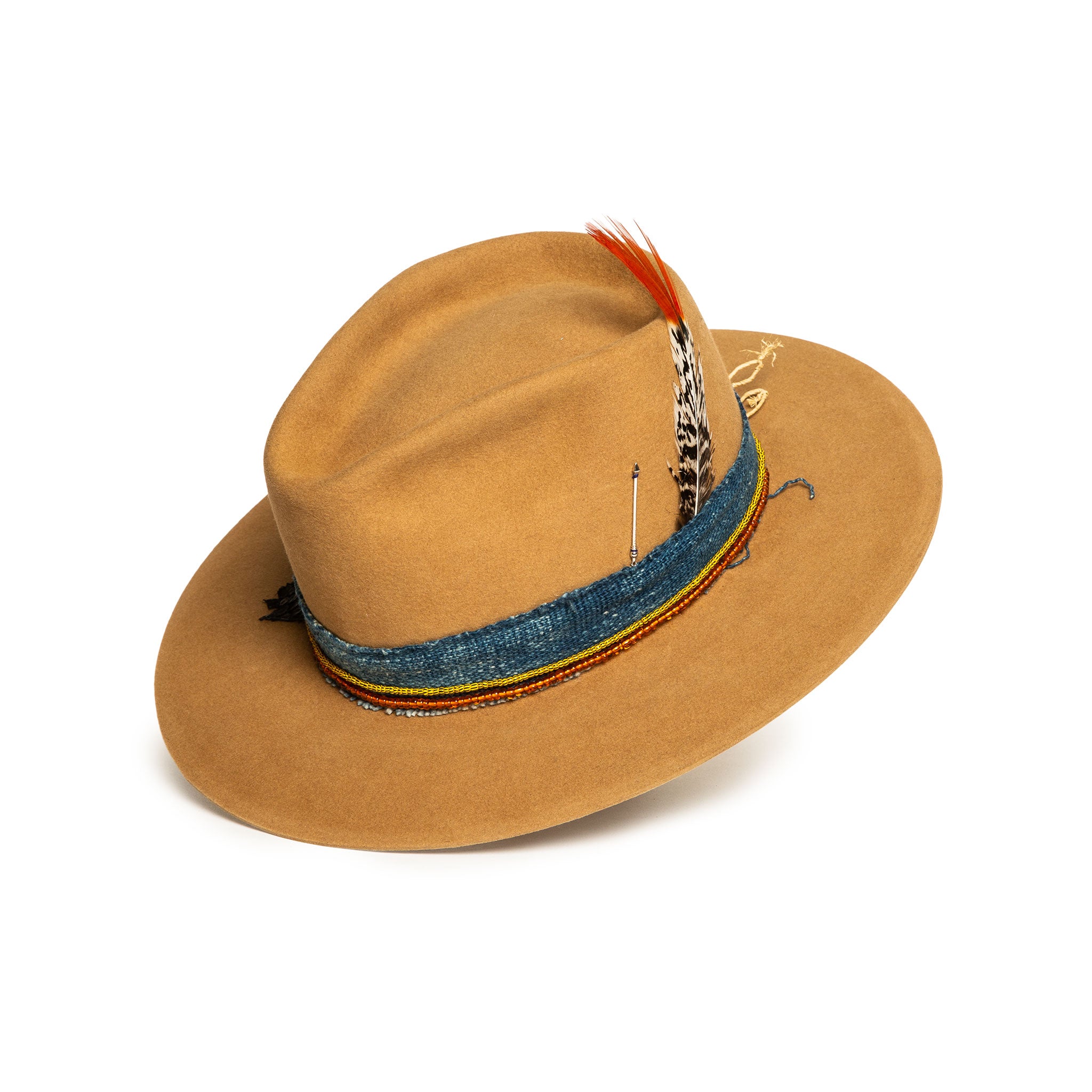 MARS Luxury Handmade Camel Fedora Handmade Hat by Alberto