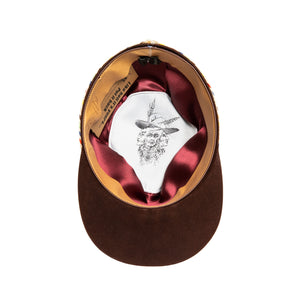  Luxury Handmade Cap made with Beaver felt by Hatmaker Alberto Hernandez of Meshika Hats