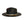 Luxury Custom Black Straw Fedora by Hatmaker Alberto Hernandez of Meshika Hats Located in Los Angeles California