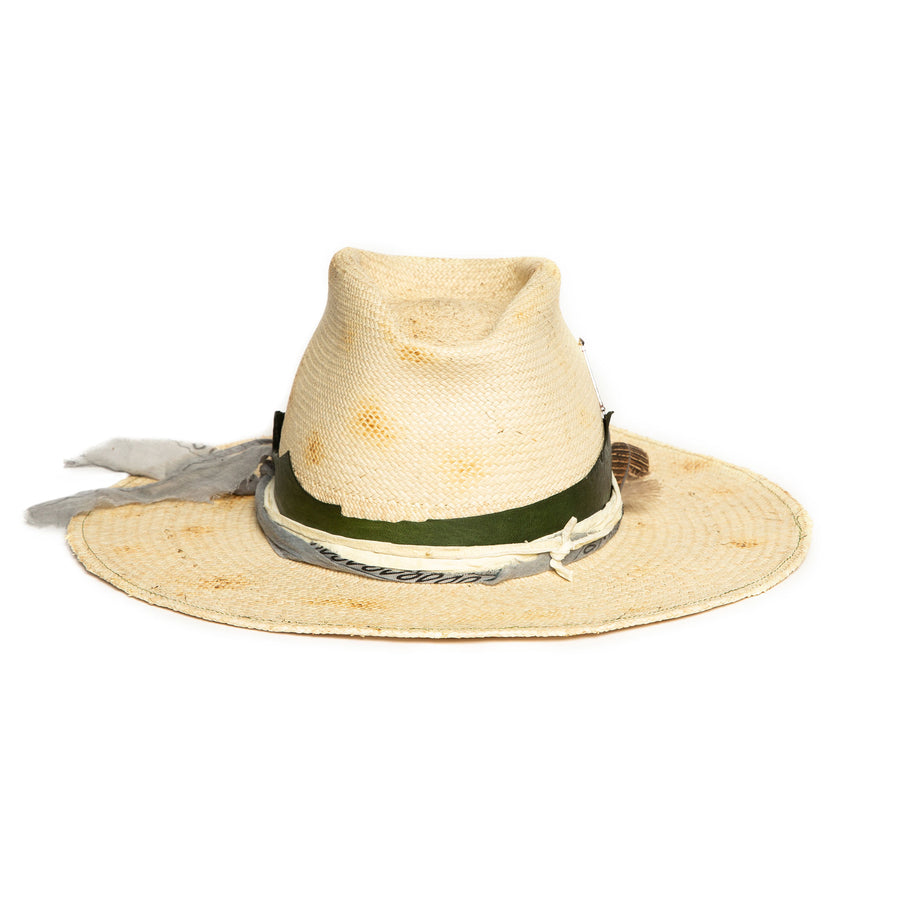 Natural Fedora in luxury Straw by Hatmaker Alberto Hernandez of Meshika Hats