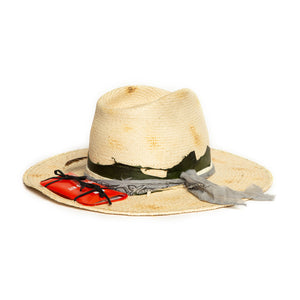 Custom Natural Fedora in luxury straw by Celebrity Hatmaker Alberto Hernandez of Meshika Hats